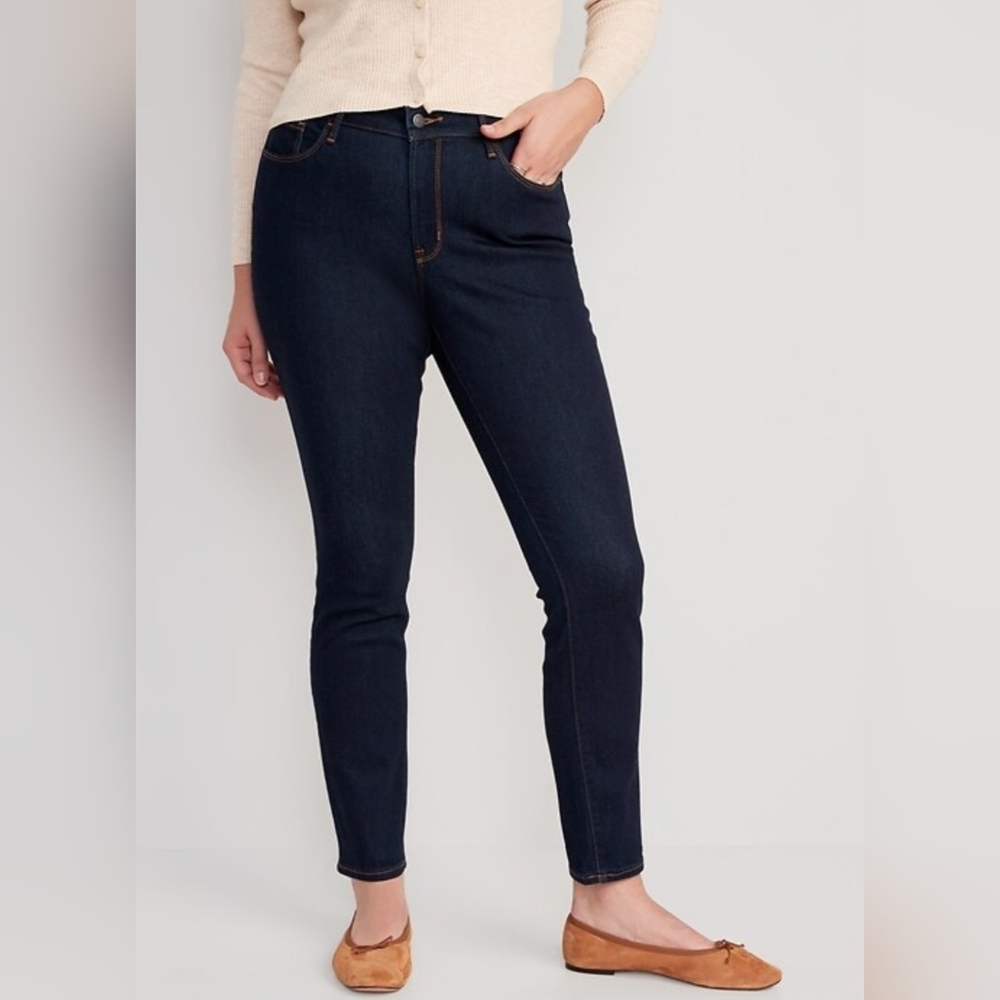 🌷Old Navy Deep Indigo Pop Icon Skinny Jeans for Women🌷 size:12